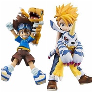 优质-Digimon Adventure Taichi & Agumon Gabumon Anime Figure Collectible Desk Decor
