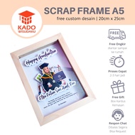 A5 Wooden Scrapframe Pharmacy Graduation Gift