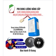 PIN  ROBOT HÚT BỤI ILIFE X660/X661/A4/A4S/A6/A7/A8/A9/V9S (CHUẨN LG/SAMSUNG BẢO HÀNH 9 THÁNG)