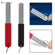 [Devoko] Fishing Hook Grinding Tool Dual Sided Sharpening Stone with Lanyard Hole for Clip for Fishi