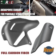 (AKRAPOVIC EXHAUST Special) For DUCATI Panigale V4 V4S V4R Streetfighter V4/S Carbon Fiber Exhaust C