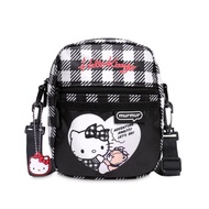 murmur輕量旅行兩用mini包 | hello kitty (黑白格) | 附吊飾
