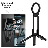 Magnetic Phone Tripod Mount Integrated Cold Shoe For Lights & Microphone Gym Fitness Self-Recording