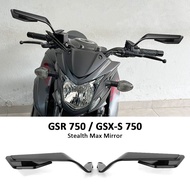 Motorcycle Rearview Mirrors Wide Angle Adjustable Side Rear View Mirror For Suzuki GSR 750 Z GSR750 