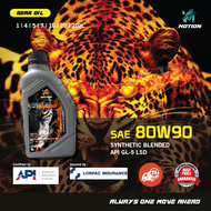 MOTION Manual Transmission GEAR OIL FLUID SAE 80W90 4L 1L API GL5-LSD Minyak Hitam Gearbox Manual Tr