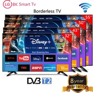【30 days trial】LGBK Smart TV 50inch 4K DVBT2 Borderless 32 43 55inch Voice-controlled Television Net