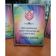 PLASTIC STAND/APPRECIATION AWARD/Plaque Promosi /plaque Murah/ Cenderahati / Plak Segera