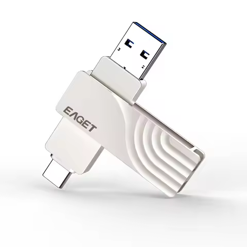 EAGET CF30 USB Flash Drive 128G OTG Metal USB 3.0 Pen Drive Key 64GB Type C3.1 High Speed pendrive M