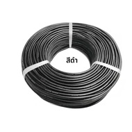 5 M-50 M ซิลิโคนสายไฟ 12 14 16 18 20 22 24 26 AWG สายไฟทนความร้อนสีแดงสีดําสําหรับรถแบตเตอรี่ LED Li
