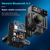 Car Bluetooth Transmitter5.3Bluetooth MP3Play U Disk FM Vehiclemounted Transmitter MP3Equalizer Soun