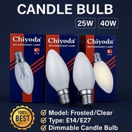 Chiyoda Bulb E27 Bulb E14 Bulb 25W 40W Frosted Bulb Clear Bulb Candle Bulb  Dimmeble Bulb Warmwhite 