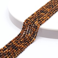 GENUINE TIGER EYES BEAD STONE SIZE 4 mm | TIGER EYES BRACELET & NECKLACE BEADS SIZE 4 mm