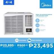 Midea Window Type Remote-Controlled Inverter Aircon 1.0 HP with 3 Speed Cooling, Auto Air Sweep and