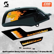 Body striping sticker HONDA win 100 variation 38 HONDA WIN 100 VARIATION STRIPING/ FIRE DESIGN