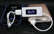 USB 電流 表  電壓 錶  電量 mAh  可測量記憶10組 電壓 電流  行動 電池 容量檢測儀