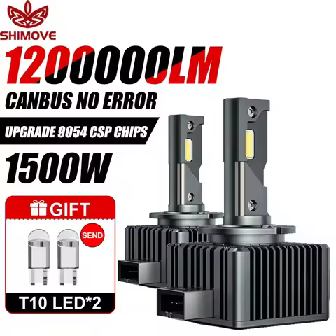 D1S D3S LED CANBUS Headlight Bulb Xenon D2S D4S D8S D1R D2R D3R Turbo 1200000LM Auto Light Super Bri