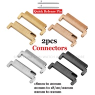 2pcs Watch Strap Connector Quick Release Pins Stainless Steel Watch Band Adapter Spring Bars Accesso