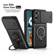Armor Shockproof Case For Motorola Moto G05 E15 G06 4G Slide Camera Lens Protection Ring Stand TPU P
