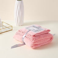 BONBOX Towel Bathroom Pink 2pcs Small Towel 30x60cm Bath Towel 60x120cm
