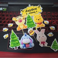 Cake topper cake decoration Winnie The Pooh piglet bee 170623Win win win