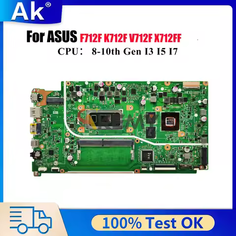 X712FF Laptop Motherboard For ASUS X712FJ X712FL V712F X712F F712F X712FF X712FLC X712FJG X712FB K71