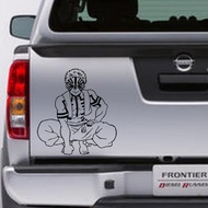 AKAZA CAR CUTTING STICKER AKAZA DEMON SLAYER CAR TRUNK STICKER COOL QUALITY