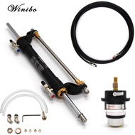 Winibo Outboard Hydraulic Steering Kit for Boat Outboard engines up to 90HP with Helm PumpCylinder a