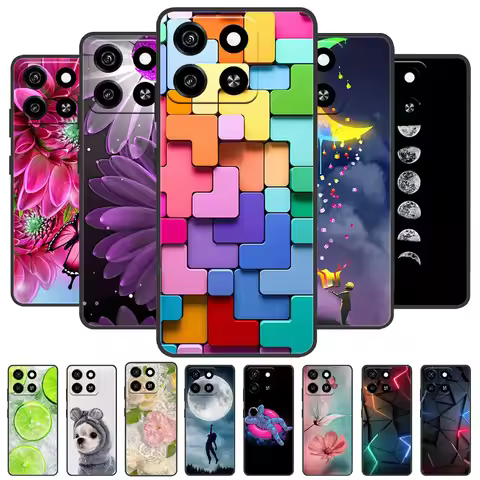 For ZTE Blade A55 Phone Cover Back Case For ZTE Blade A35 Shockproof Bumper Soft TPU Silicone Lion W