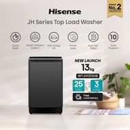 Hisense 13kg Top Load Washing Machine, JH Series, WTJH1313UB, Top Load Washer