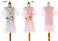 CANTIK Mini Dress Pendek Casual Wanita Korea Import AB934095 Putih