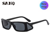 【Ready Stock】COD (San9)Retro Fashion Hip Hop Rectangle Sunglasses UV400