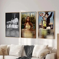 Classic Lana Del Rey Cover Music Ablum Poster Pop Canvas Painting for Living Room Home Decor Cuadros