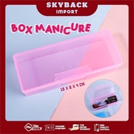 Storage Box Manicure Nail Tool Box Manicure Organizer Box Nail Art Tool Box Multifunctional Pedicure