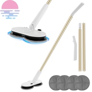 Cordless Electric Mop with 4 Mop Pads 2000m Rechargeable Electric Mop Floor Cleaner Dual Head Electric Spin Mop Efficient  SHOPSBC0865