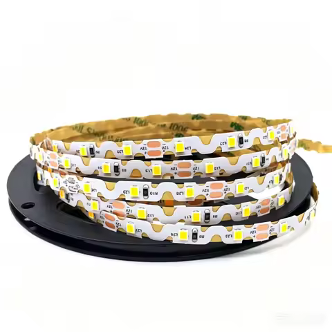 12V 5V LED Strip Light Tape S Shape 2835 60LED/m 5M Flexible Warm White LED Light Strip 12V 5V For R