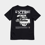 MESIN KARIMAKE Unisex Children's Distro T-Shirt with Machine Image HONDA B Series IVTECH Hologram