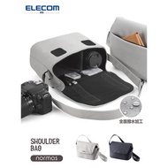 elecom單反相機包單肩小包休閑包斜挎佳能攝影包微單包便攜收納包