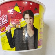 Authentic Korean BTS JIN Ramen | Ottogi Jin Ramen (Spicy) | Large Bowl 110g | Korean KPOP Idol Produ