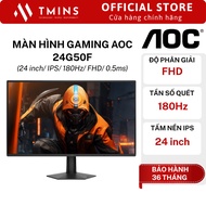 AOC 24G50F Gaming Monitor (24 inch/ IPS/ 180Hz/ FHD/ 0.5ms) - Genuine product