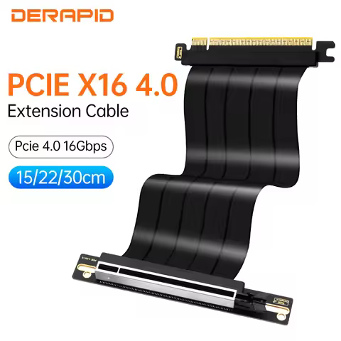 PCIE 4.0 Riser Cable x16 Flexible Cable Card High Speed Extension Port Adapter Card PCIe 4.0 X16 Ris