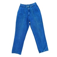 古著 90 年代 Dickies 美製打褶丹寧牛仔褲 Talon 拉鍊