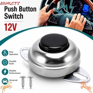 ANHUITYJ Push Button Switch, With Mount Screws DC12V 24V Horn Button Switch,  Universal Engine Start