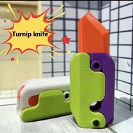 3D Mini Gravity Knife Toys Funny Finger Toys Decompression Toy Gravity Knife Carrot Knife Prank Toy 
