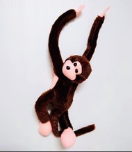 帳號內物品可併單限時大特價     咖啡色會叫的長臂猿猴子娃娃電子防撞趴猴45cm掛吊小猴子玩偶Monkey doll