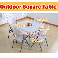 【86x86】Foldable Utility Square Table/Chair/Dining Table/Local Stock