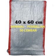 Karung beras 15 kg transparan