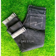 DRS STORE - BLACK INDIGO SELVEDGE DENIM || SELVEDGE DENIM ACCENT 15 OZ || MEN'S SELVEDGE DENIM JEANS