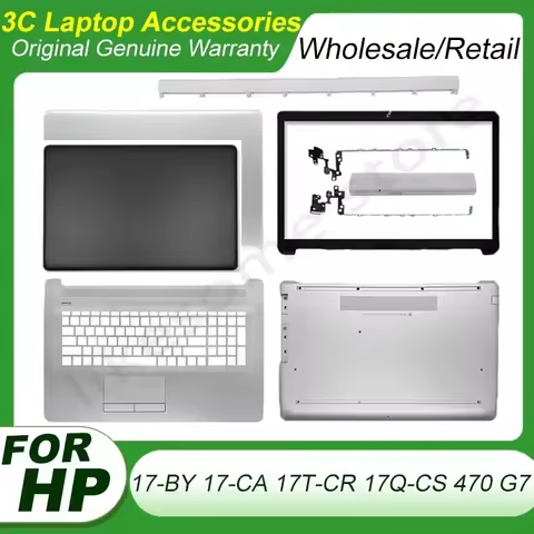 New Replace Laptop Case For HP 17-BY 17-CA 17T-CR 17Q-CS 470 G7 Palmrest Bottom Case LCD Back Cover 