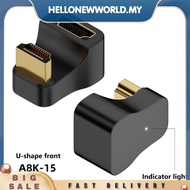 [hellonewworld.my] HDMI-compatible Male To Female Adapter UHD2.1 8K 60Hz 4K 120Hz 48Gbps Converter