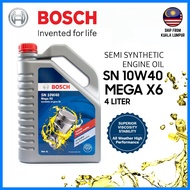 BOSCH Engine Oil Car SN 10W40 MEGA X6 SEMI SYNTHETIC ENGINE OIL